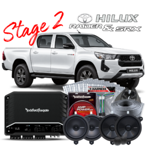 TOYOTA HILUX SOUND UPGRADE Stage 2 – AMP + SPEAKER KIT – Standard