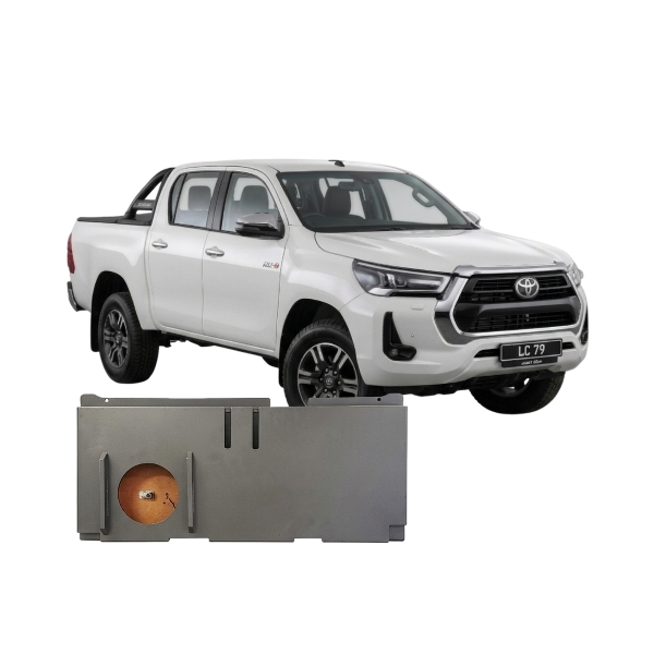 Toyota Hilux Subwoofer Enclosure – Behind Seat with Subwoofer Options - TOYH-SUB-BSENCL