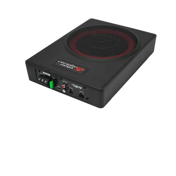 8" Powered Slim Subwoofer Enclosure With 2CH Output For Additional Speakers