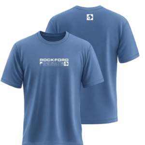 Rockford Fosgate Blue Short sleeve shirt Minimalist design