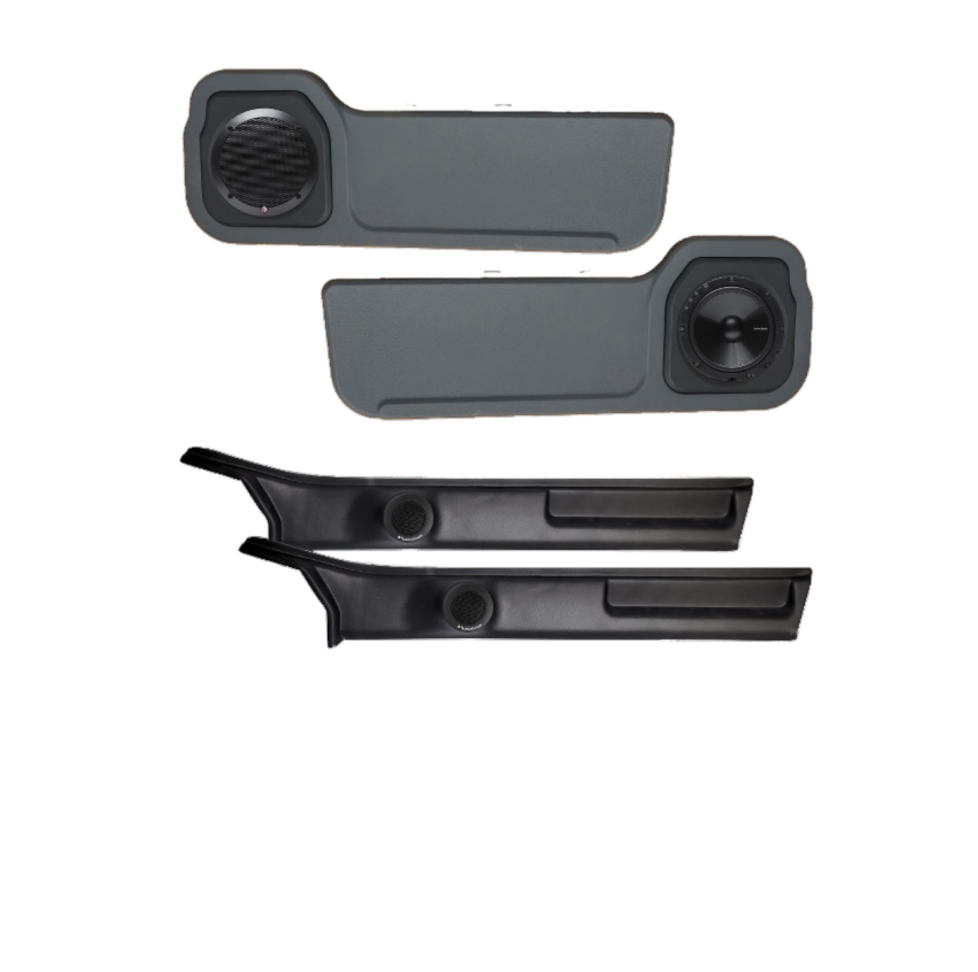 PRIME COMPONENT SET WITH TWEETER PILLAR AND SINGLE CAB DOOR PANELS – TLCSC-R1675-S-SP
